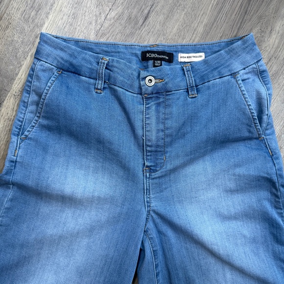 BCBGeneration High Rise Trouser Wide Leg Jeans - Size 11/30 - Picture 5 of 16